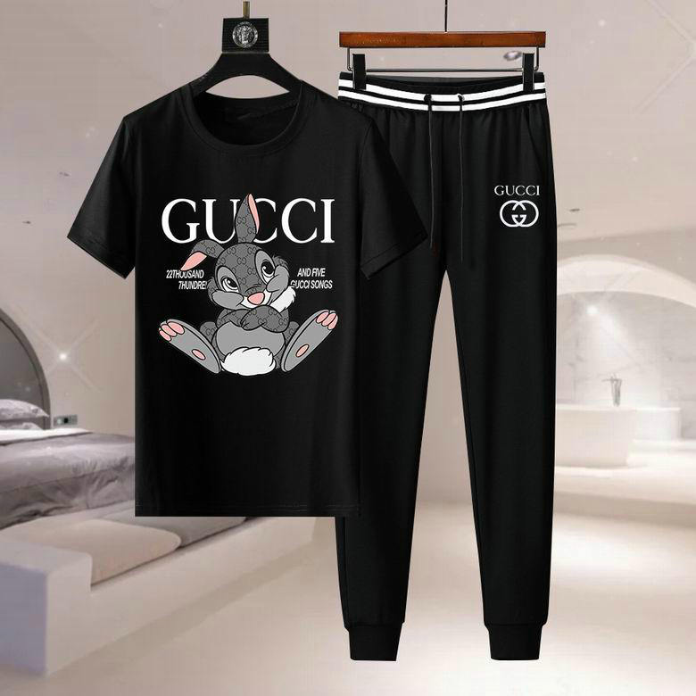 Wholesale Cheap Gucci Short Sleeve Tracksuits for Sale