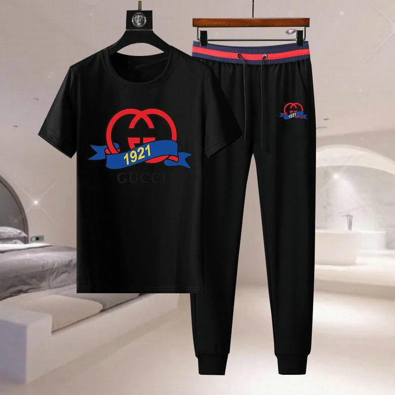Wholesale Cheap Gucci Short Sleeve Tracksuits for Sale