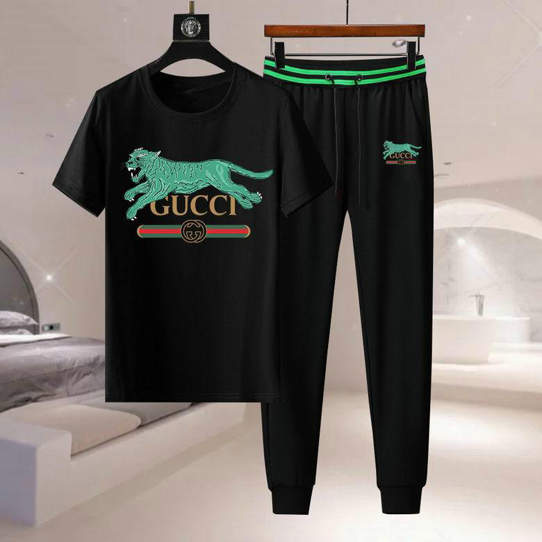 Wholesale Cheap Gucci Short Sleeve Tracksuits for Sale