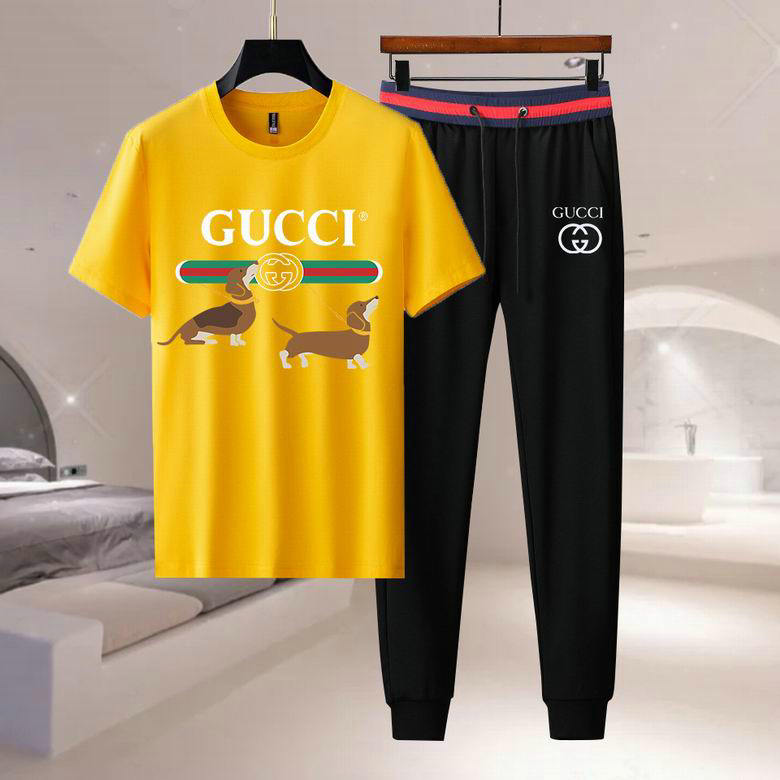 Wholesale Cheap Gucci Short Sleeve Tracksuits for Sale