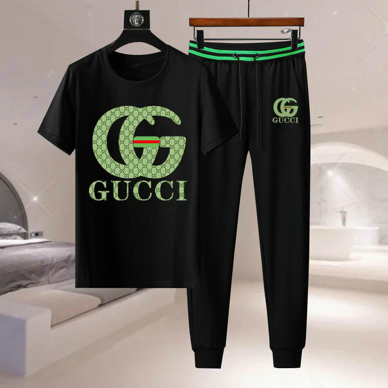 Wholesale Cheap Gucci Short Sleeve Tracksuits for Sale