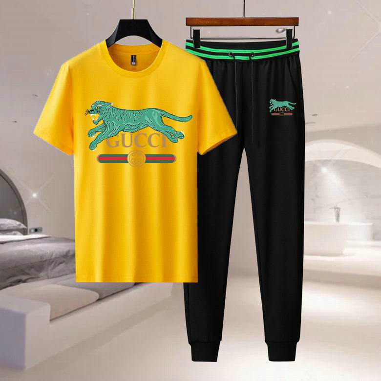 Wholesale Cheap Gucci Short Sleeve Tracksuits for Sale