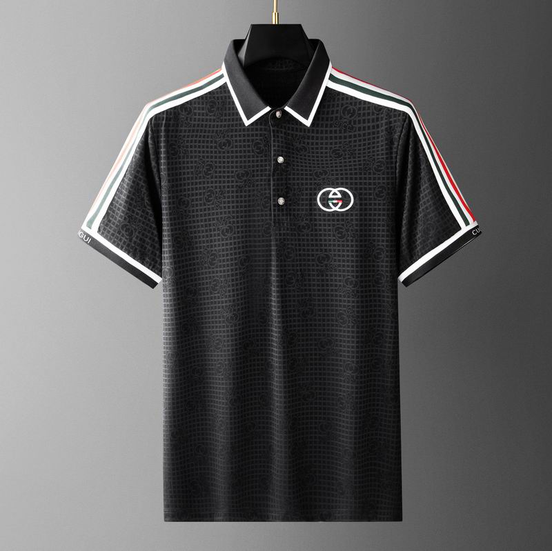 Wholesale Cheap G.ucci Short Sleeve Lapel T Shirts for Sale