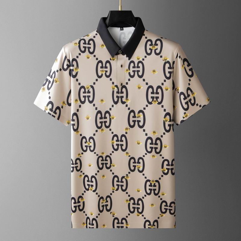 Wholesale Cheap G.ucci Short Sleeve Lapel T Shirts for Sale