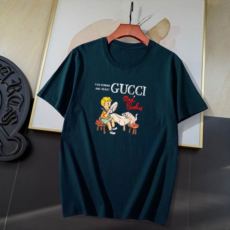 Wholesale Cheap G ucci Short Sleeve T Shirts for Sale