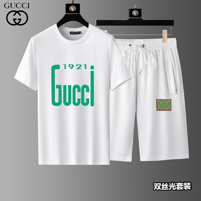 Wholesale Cheap G ucci Short Sleeve Tracksuit for Sale