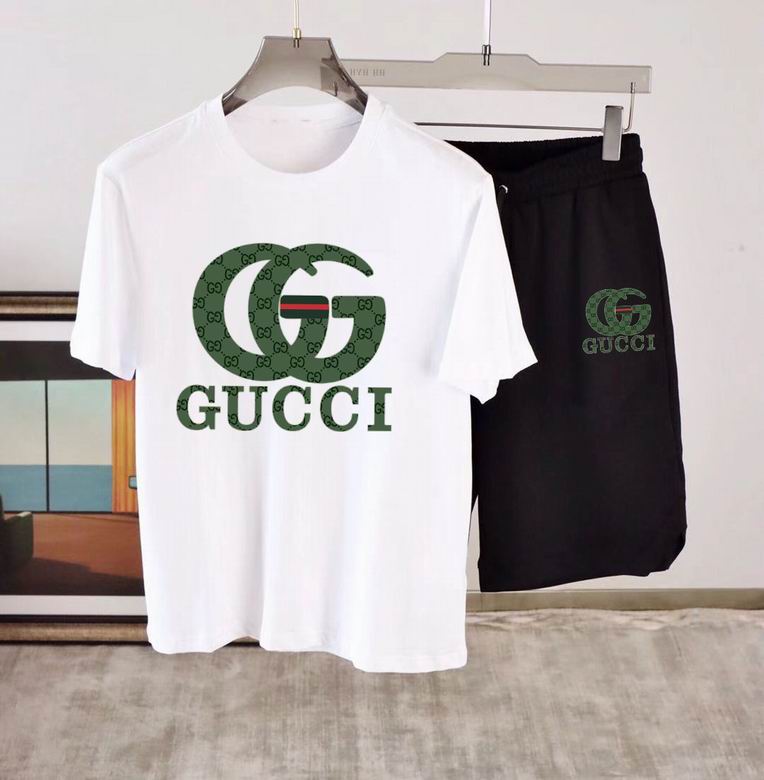 Wholesale Cheap G ucci Short Sleeve Tracksuit for Sale