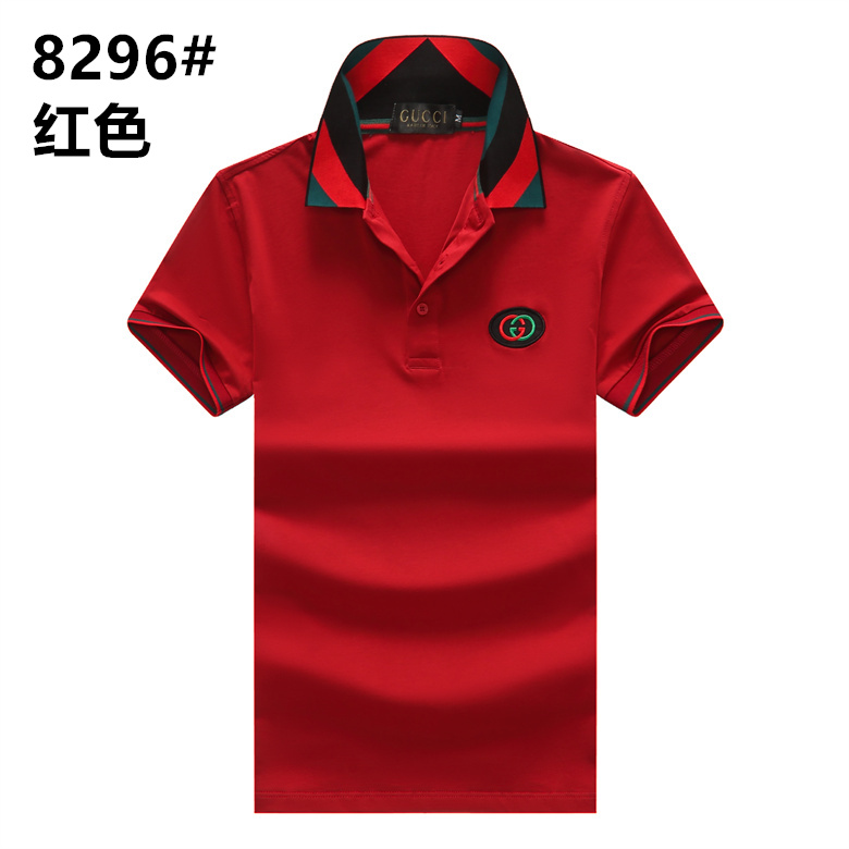 Wholesale Cheap G.ucci Short Sleeve Lapel T Shirts for Sale