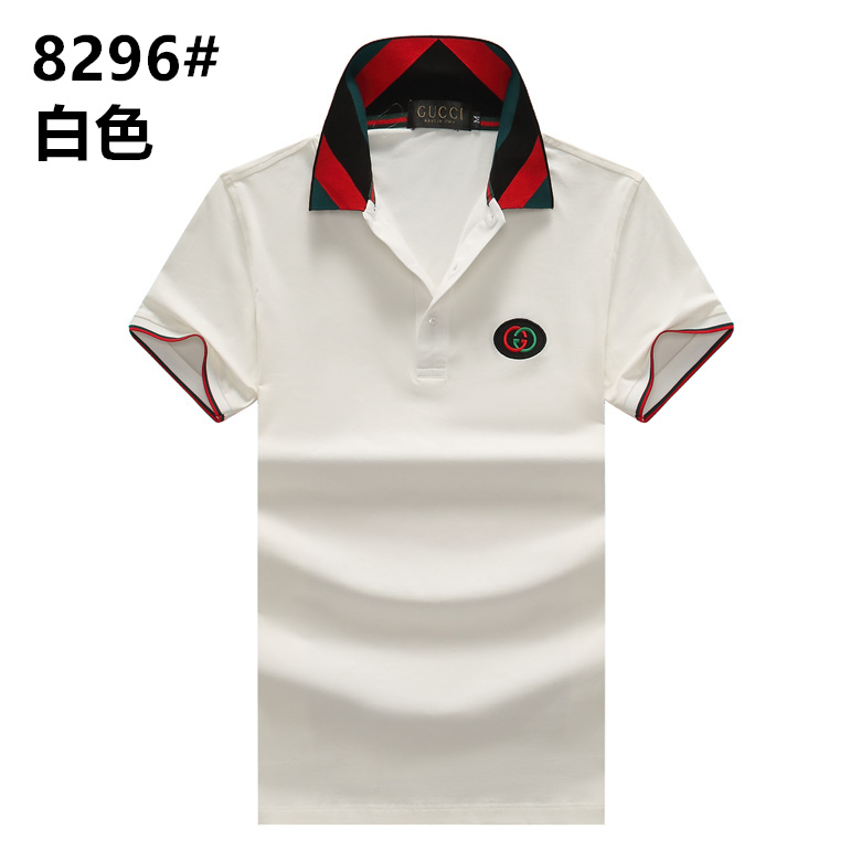 Wholesale Cheap G.ucci Short Sleeve Lapel T Shirts for Sale