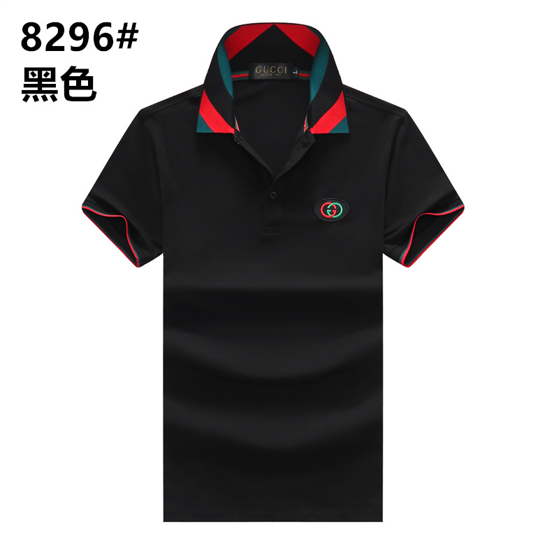 Wholesale Cheap G.ucci Short Sleeve Lapel T Shirts for Sale