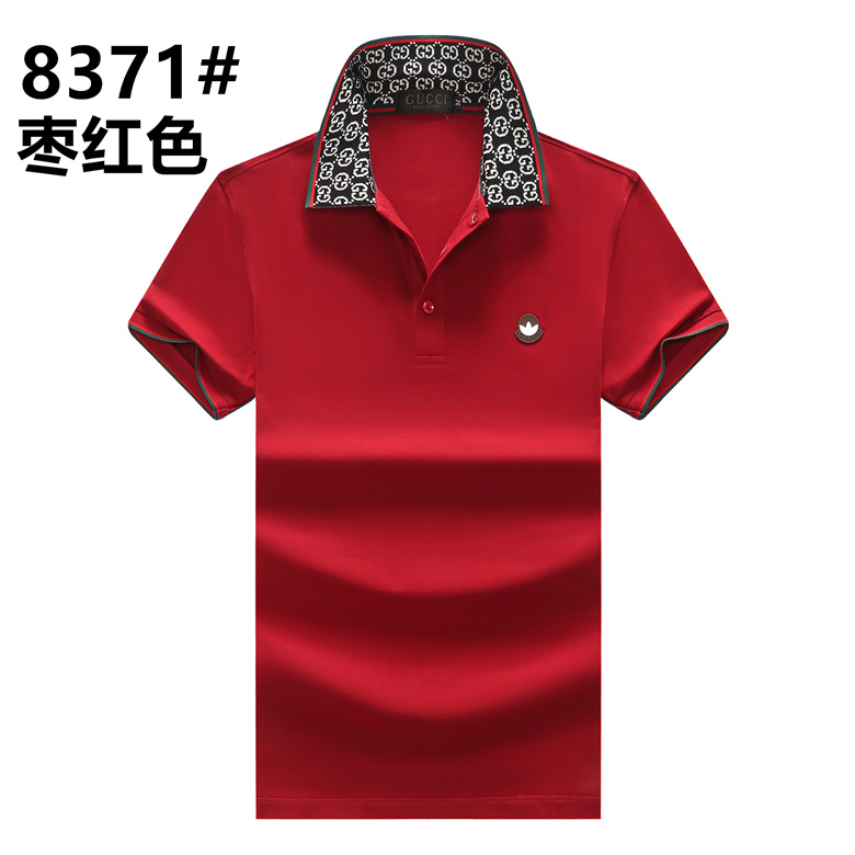 Wholesale Cheap G.ucci Short Sleeve Lapel T Shirts for Sale