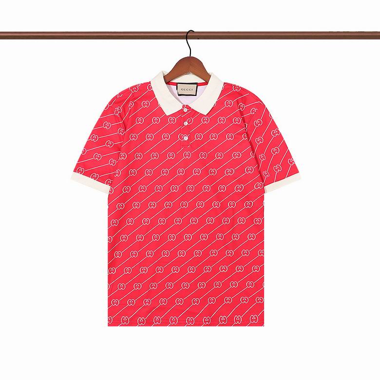 Wholesale Cheap G.ucci Short Sleeve Lapel T Shirts for Sale