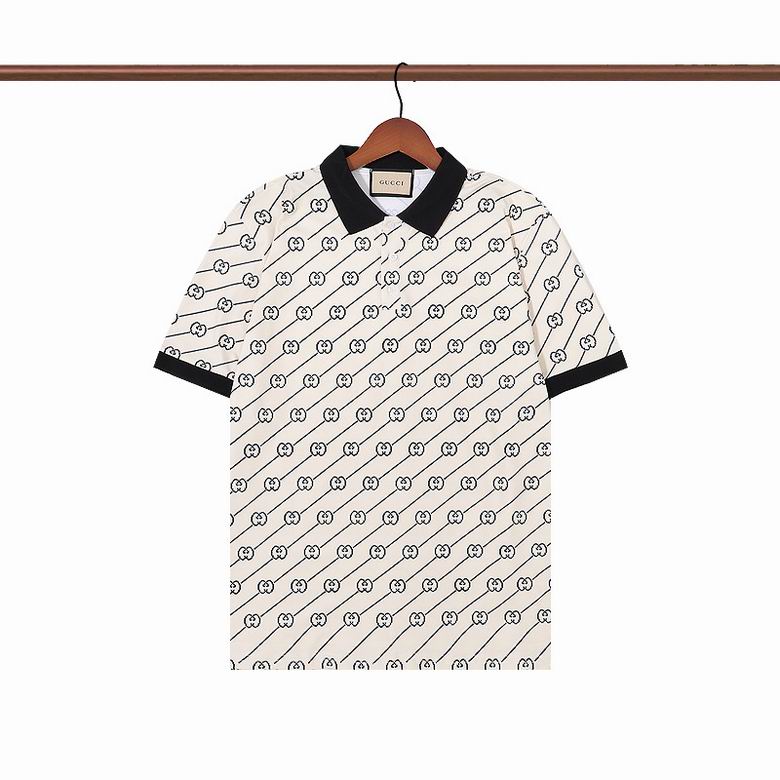 Wholesale Cheap G.ucci Short Sleeve Lapel T Shirts for Sale