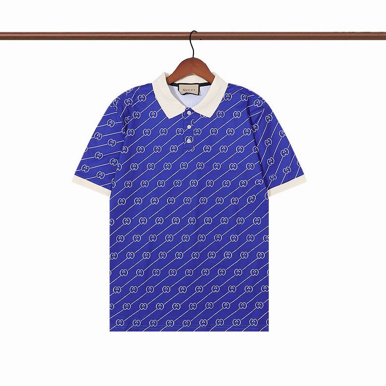 Wholesale Cheap G.ucci Short Sleeve Lapel T Shirts for Sale