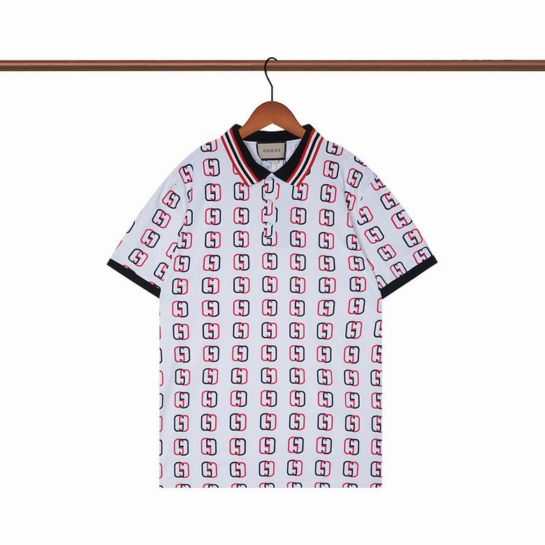 Wholesale Cheap G.ucci Short Sleeve Lapel T Shirts for Sale