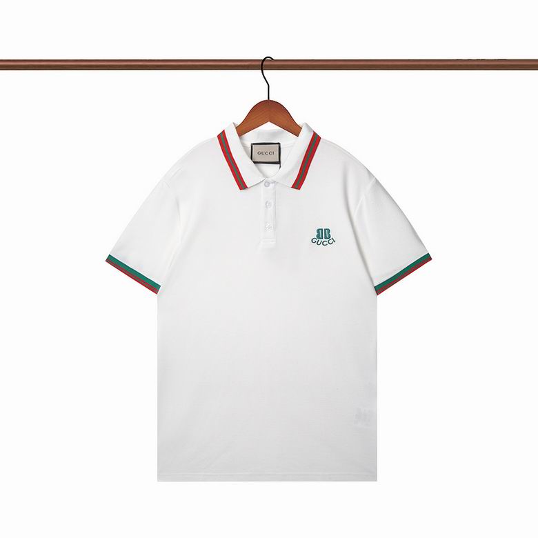Wholesale Cheap G.ucci Short Sleeve Lapel T Shirts for Sale