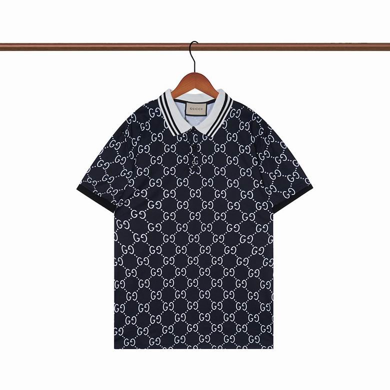 Wholesale Cheap G.ucci Short Sleeve Lapel T Shirts for Sale