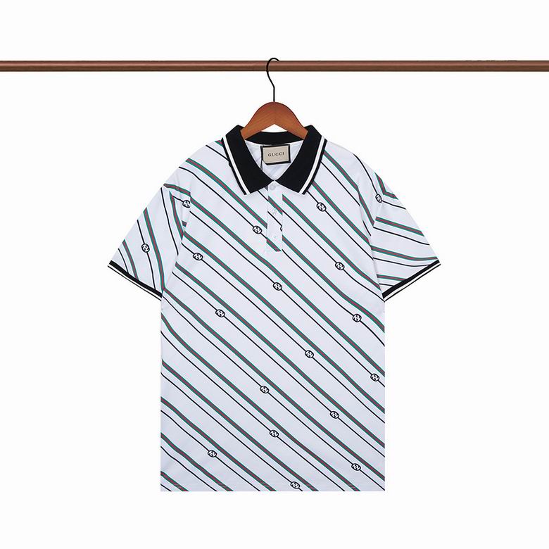 Wholesale Cheap G.ucci Short Sleeve Lapel T Shirts for Sale