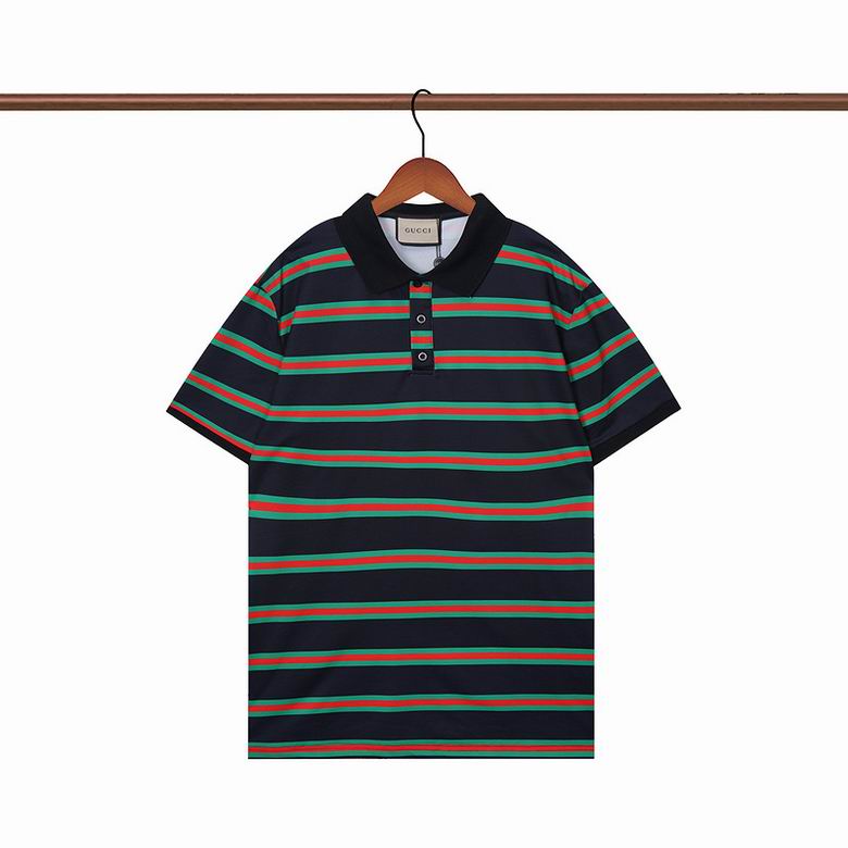 Wholesale Cheap G.ucci Short Sleeve Lapel T Shirts for Sale