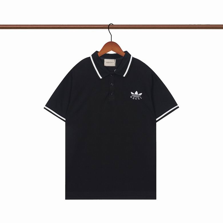 Wholesale Cheap G.ucci Short Sleeve Lapel T Shirts for Sale