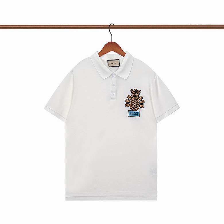 Wholesale Cheap G.ucci Short Sleeve Lapel T Shirts for Sale