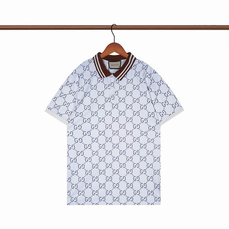Wholesale Cheap G.ucci Short Sleeve Lapel T Shirts for Sale