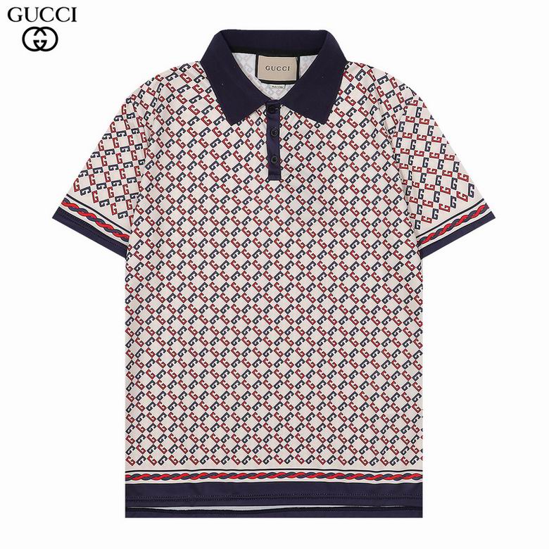 Wholesale Cheap G.ucci Short Sleeve Lapel T Shirts for Sale