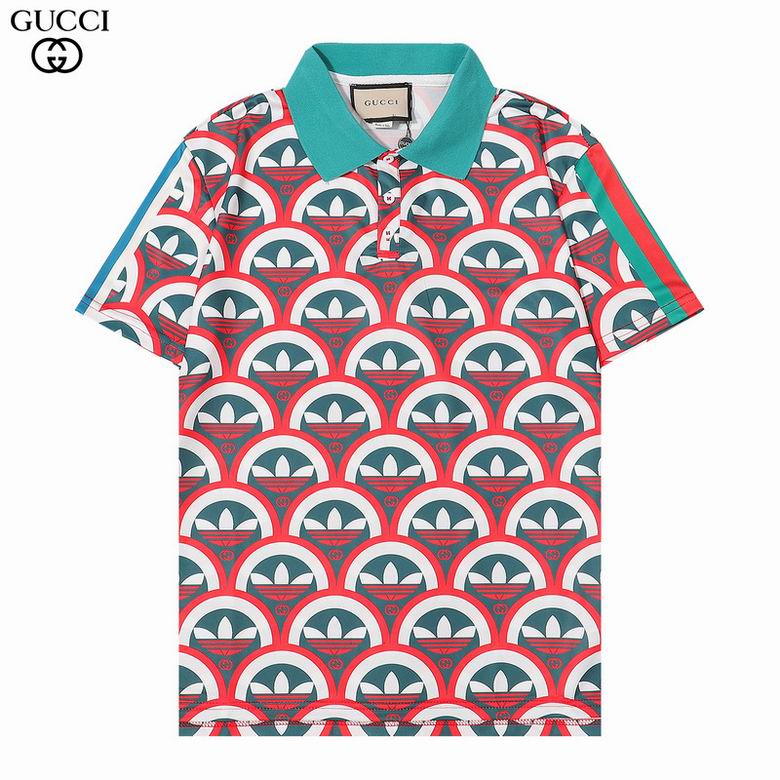 Wholesale Cheap G.ucci Short Sleeve Lapel T Shirts for Sale