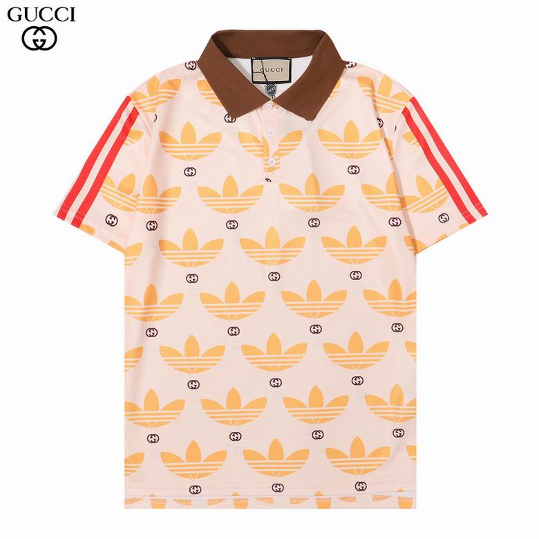 Wholesale Cheap G.ucci Short Sleeve Lapel T Shirts for Sale