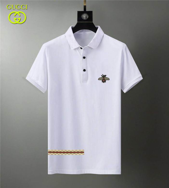 Wholesale Cheap G ucci Polo Short Sleeve Lapel T Shirts for Sale