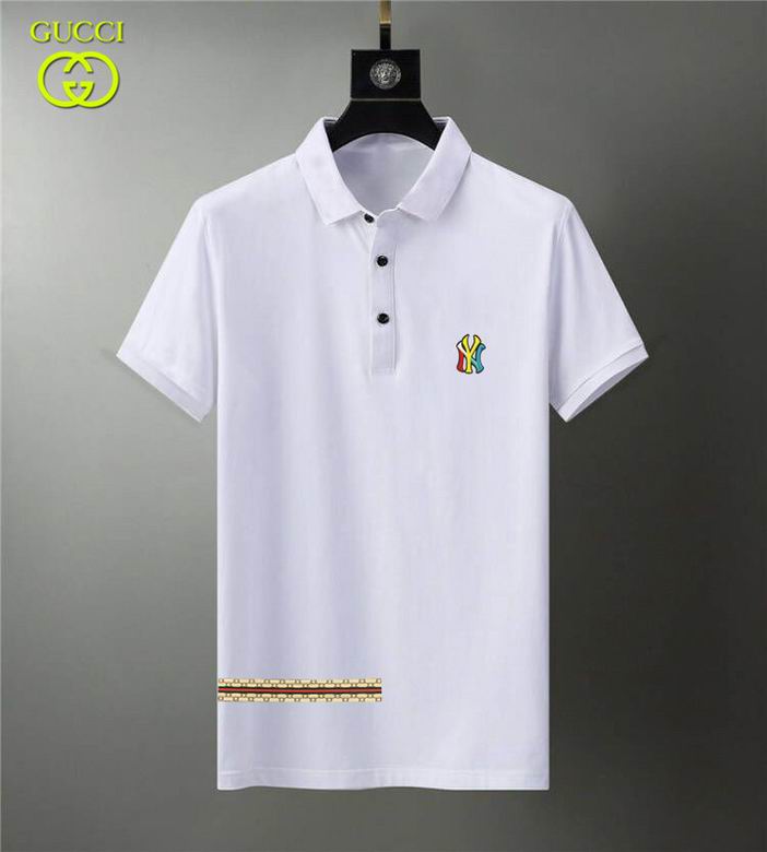 Wholesale Cheap G ucci Polo Short Sleeve Lapel T Shirts for Sale