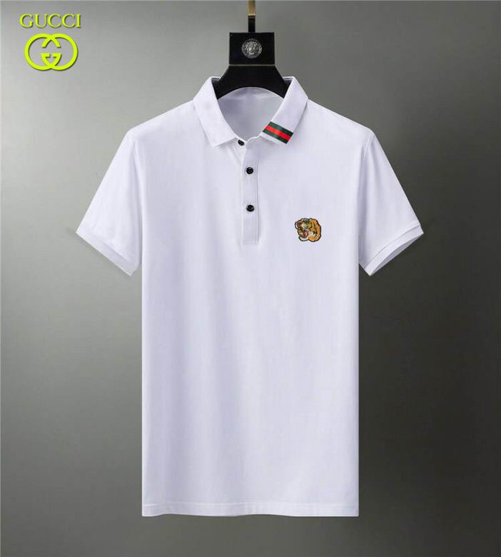 Wholesale Cheap G ucci Polo Short Sleeve Lapel T Shirts for Sale