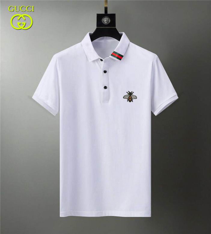 Wholesale Cheap G ucci Polo Short Sleeve Lapel T Shirts for Sale