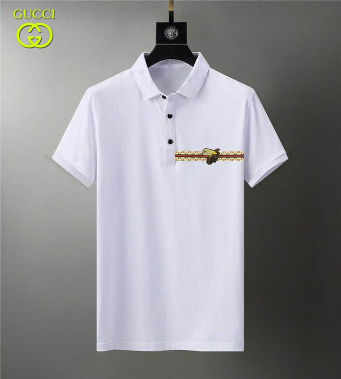 Wholesale Cheap G ucci Polo Short Sleeve Lapel T Shirts for Sale