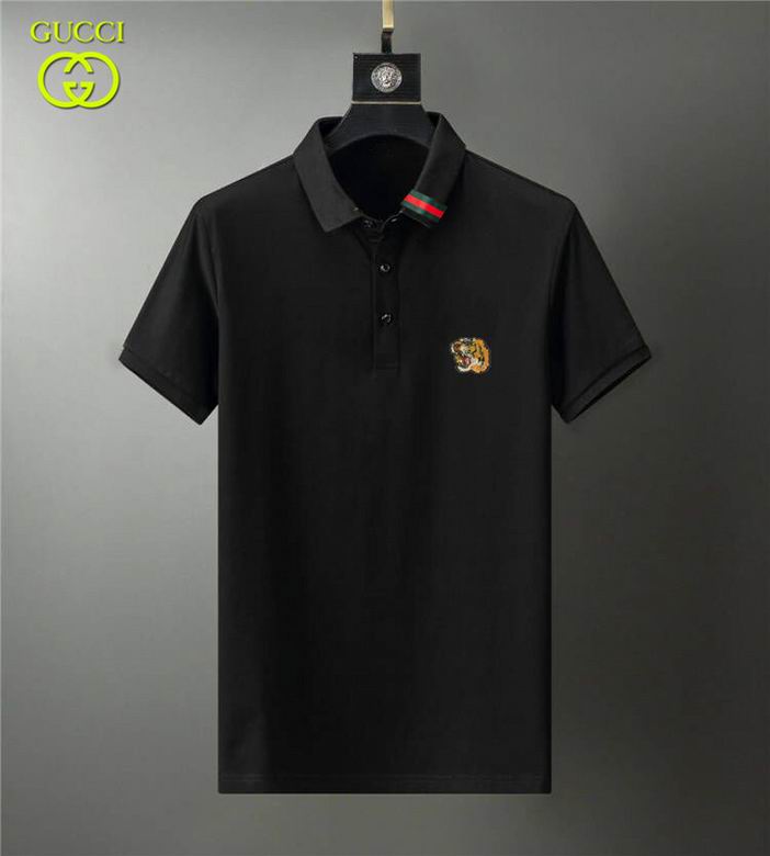 Wholesale Cheap G ucci Polo Short Sleeve Lapel T Shirts for Sale