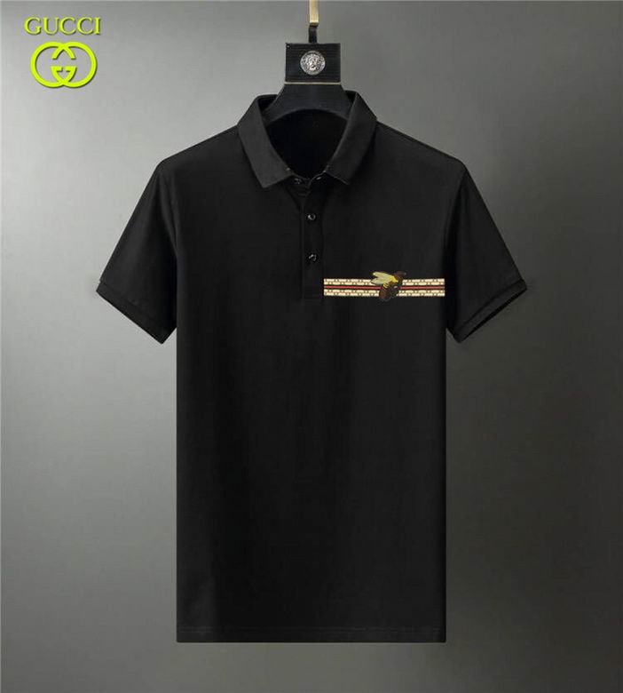 Wholesale Cheap G ucci Polo Short Sleeve Lapel T Shirts for Sale