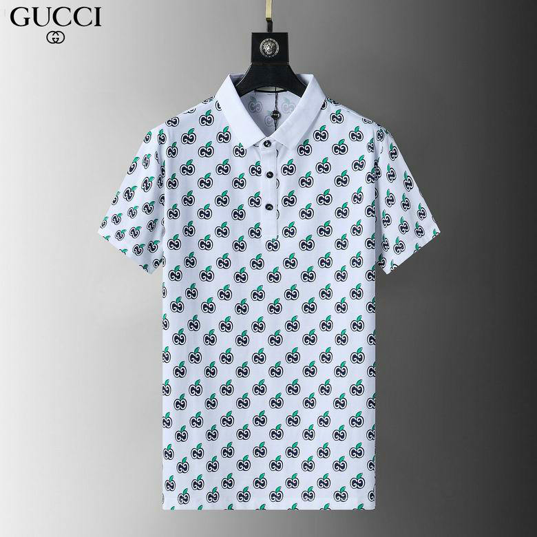Wholesale Cheap G ucci men Short Sleeve Polo Lapel T-Shirts for Sale