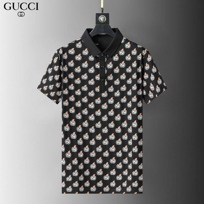Wholesale Cheap G ucci men Short Sleeve Polo Lapel T-Shirts for Sale