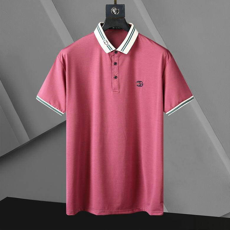 Wholesale Cheap G ucci men Short Sleeve Polo Lapel T-Shirts for Sale