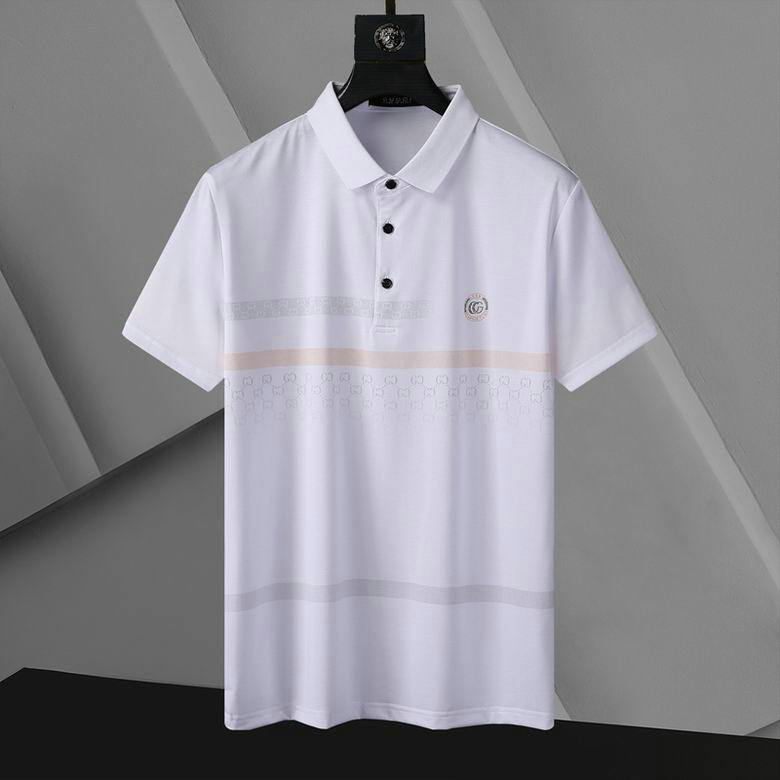 Wholesale Cheap G ucci men Short Sleeve Polo Lapel T-Shirts for Sale