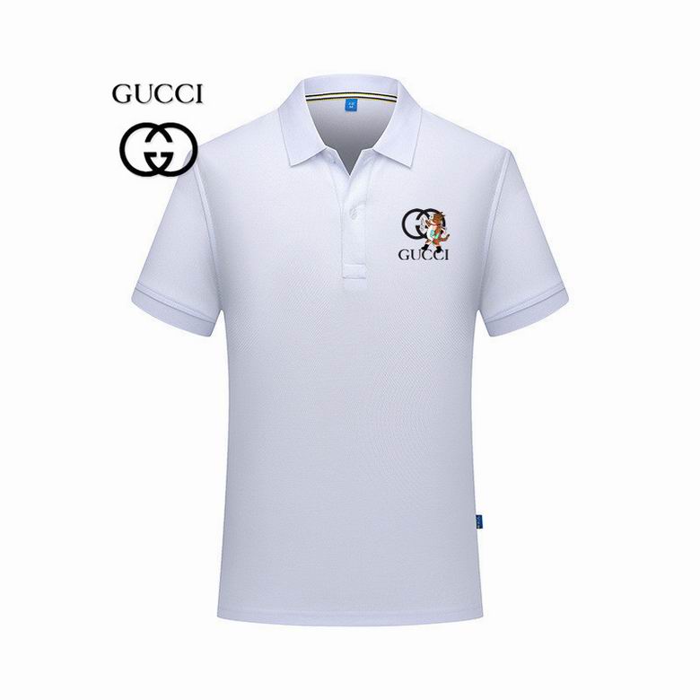 Wholesale Cheap G ucci Polo Short Sleeve Lapel T Shirts for Sale