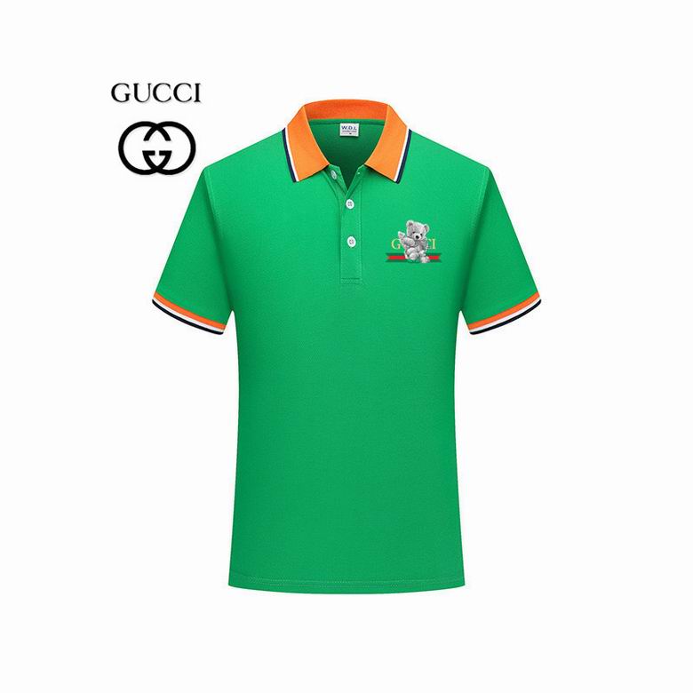 Wholesale Cheap G ucci Polo Short Sleeve Lapel T Shirts for Sale
