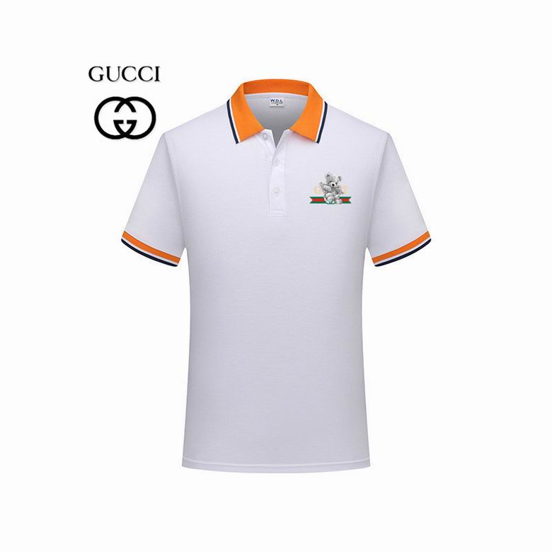 Wholesale Cheap G ucci Polo Short Sleeve Lapel T Shirts for Sale