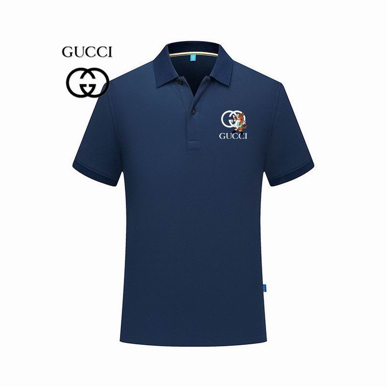 Wholesale Cheap G ucci Polo Short Sleeve Lapel T Shirts for Sale