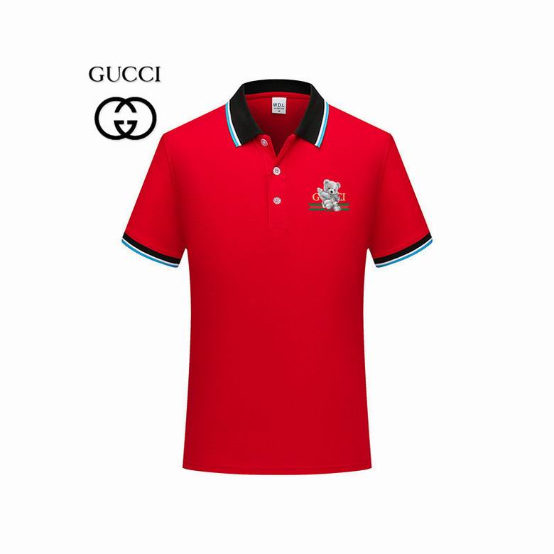 Wholesale Cheap G ucci Polo Short Sleeve Lapel T Shirts for Sale