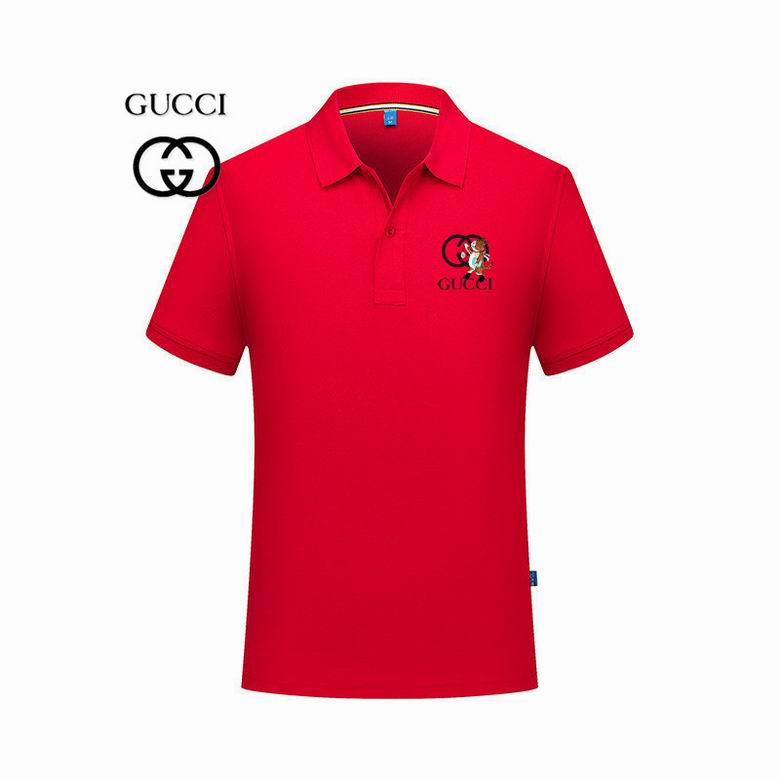 Wholesale Cheap G ucci Polo Short Sleeve Lapel T Shirts for Sale