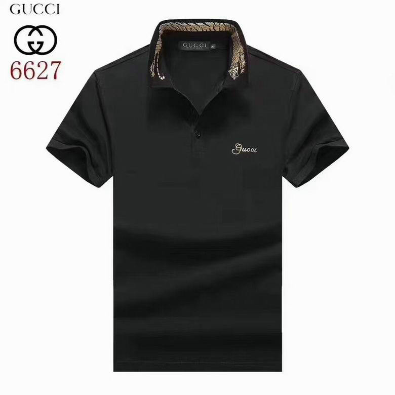 Wholesale Cheap G ucci men Short Sleeve Polo Lapel T-Shirts for Sale