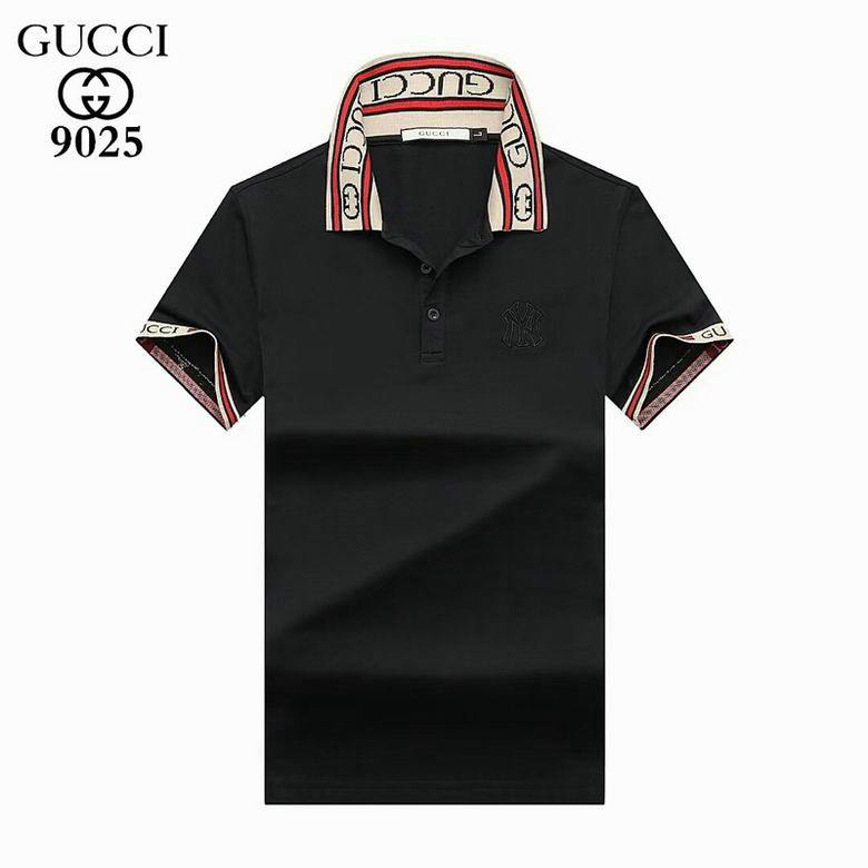 Wholesale Cheap G ucci men Short Sleeve Polo Lapel T-Shirts for Sale