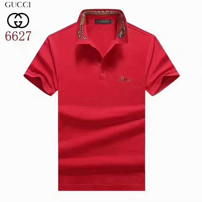 Wholesale Cheap G ucci men Short Sleeve Polo Lapel T-Shirts for Sale