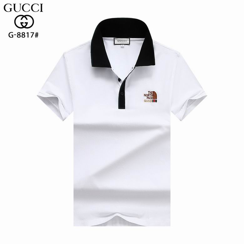 Wholesale Cheap G ucci Polo Short Sleeve Lapel T Shirts for Sale